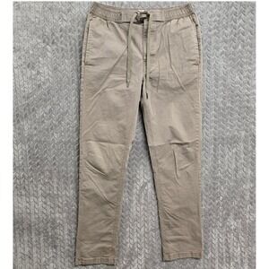 Linksoul Drifter Tempus Fugit Mens Chino Jogger Pants Size Medium Tan Golf